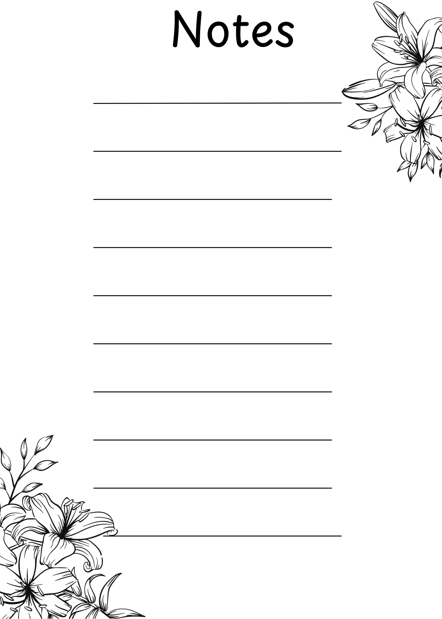 Notepad Flower 1